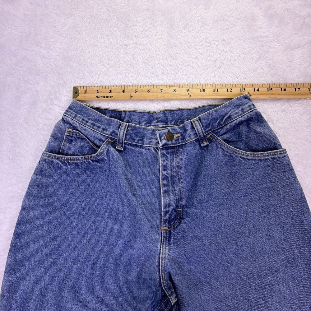Vintage 90s Gitano High Waisted Denim‎ Jeans Women's 12P Petite Blue Tapered Leg - Picture 5 of 11